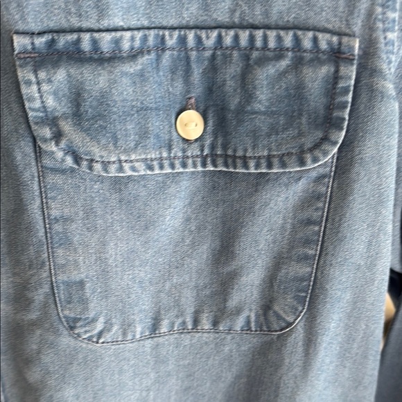 Lucky Brand Blue Denim Button Down Shirt - Picture 4 of 6